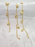 10K STAR DOLPHIN BALL AND HEART ROPE BRACELET – 7" – JY Jewelry Wholesale