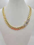 10K CERTIFIED MOLNACO CHAIN CZ CLOSURE – 26" 9.5MM – JY Jewelry Wholesale