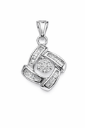 10K WHITE GOLD ELEGANT SQUARE DIAMOND PENDANT – JY Jewelry Wholesale