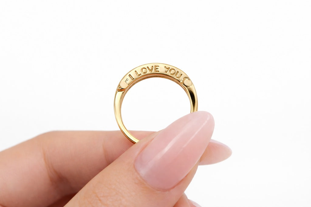 10K ''LOVE YOU'' DESIGN DIAMOND RING – 7 – JY Jewelry Wholesale