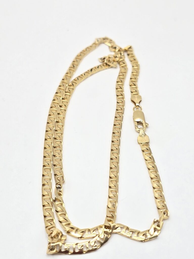 10K SQUARE MARINER CHAIN – 3mm 20" – JY Jewelry Wholesale