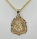 14K Caridad del cobre pendant – 29X38.25MM – JY Jewelry Wholesale