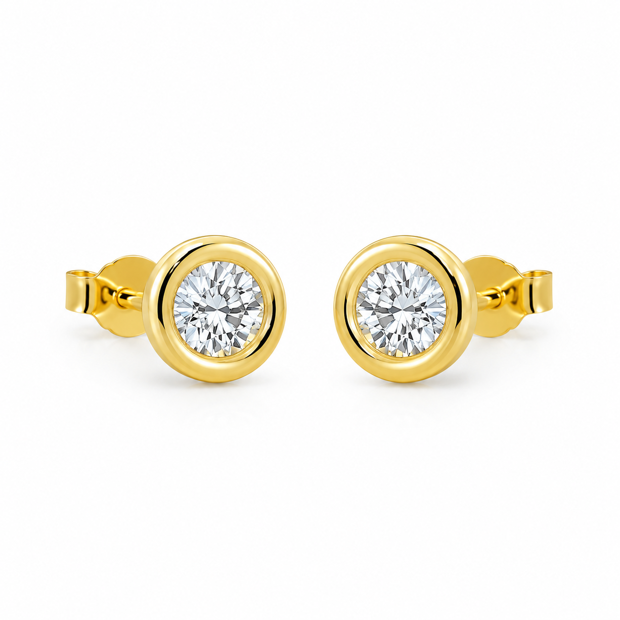 14K DIAMOND DELICATE EARRINGS Size – JY Jewelry Wholesale