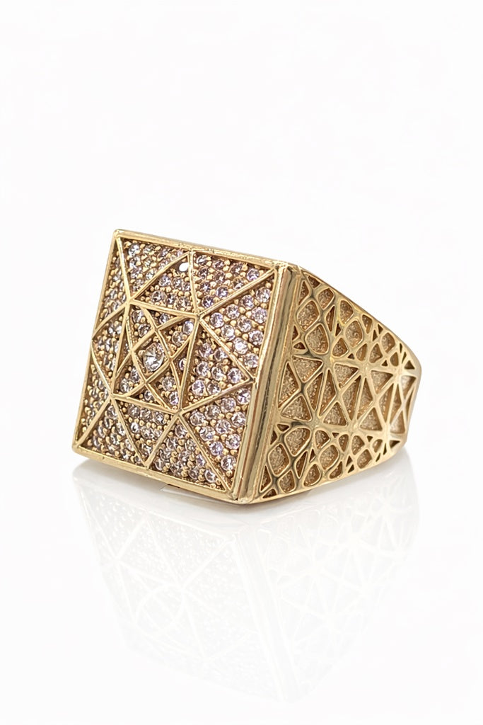 10K SQUARE ROSETTA RING – 11 – JY Jewelry Wholesale