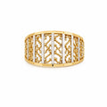 14K VINTAGE NET DESIGN TWO TONE RING – 7 – JY Jewelry Wholesale