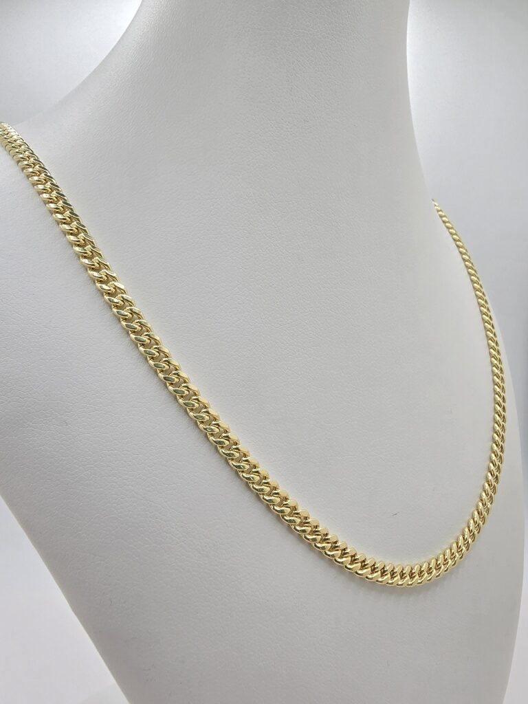 10K SOLID MIAMI CUBAN CHAIN 16" 3MM – JY Jewelry Wholesale