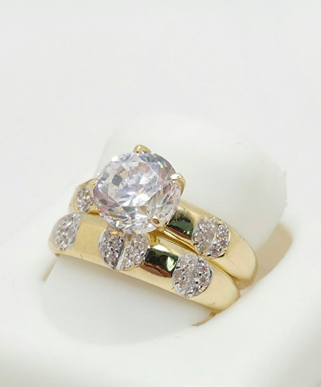 14K CZ DELICATE ENGAGEMENT WOMAN'S RING – 7 – JY Jewelry Wholesale