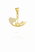 14K DELICATE ''LOVE'' PENDANT – JY Jewelry Wholesale