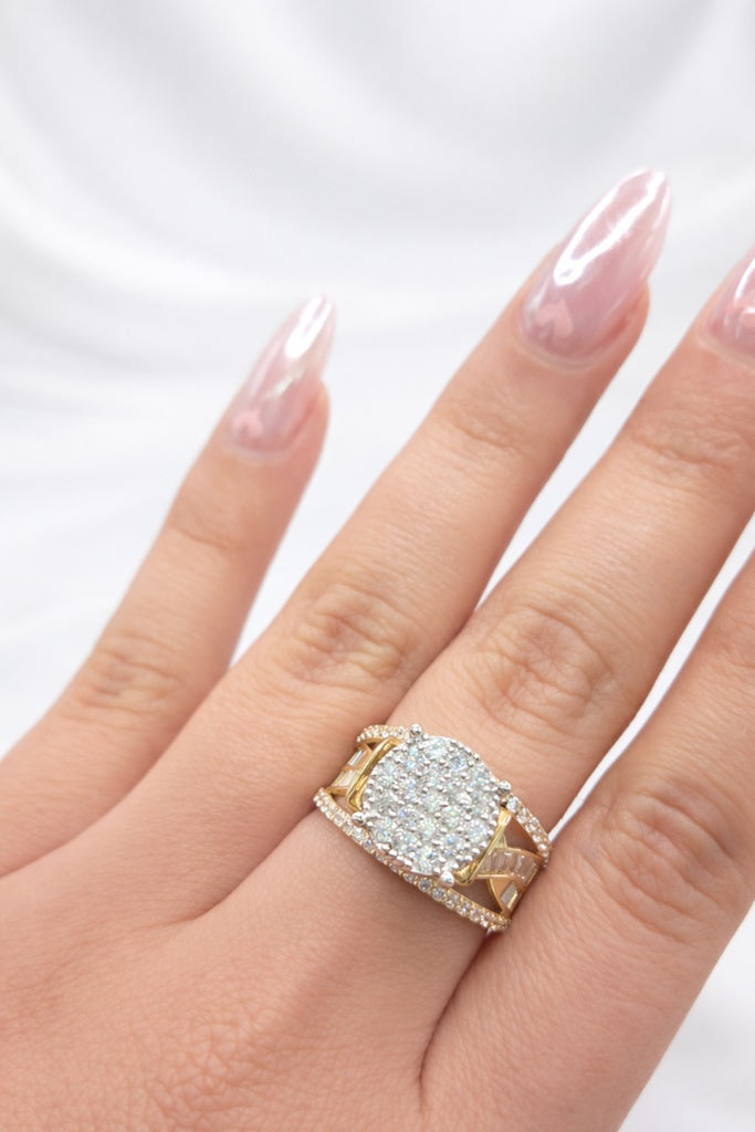 10K LARGE ELEGANT CZ ROUND PROMISE RING – 9 – JY Jewelry Wholesale