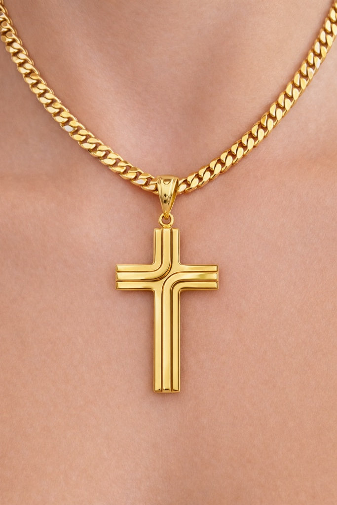 14K MEDIUM CROSS PENDANT – JY Jewelry Wholesale