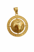10K SMALL "WORLD IS MINE'' ''WORLD IS YOUR'' PENDANT – JY Jewelry Wholesale