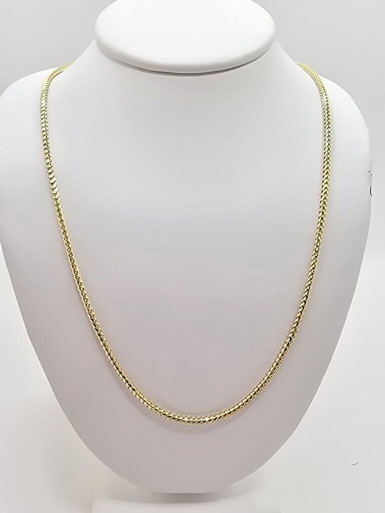 10K SOLID FRANCO CHAIN – 16" 1.8MM – JY Jewelry Wholesale
