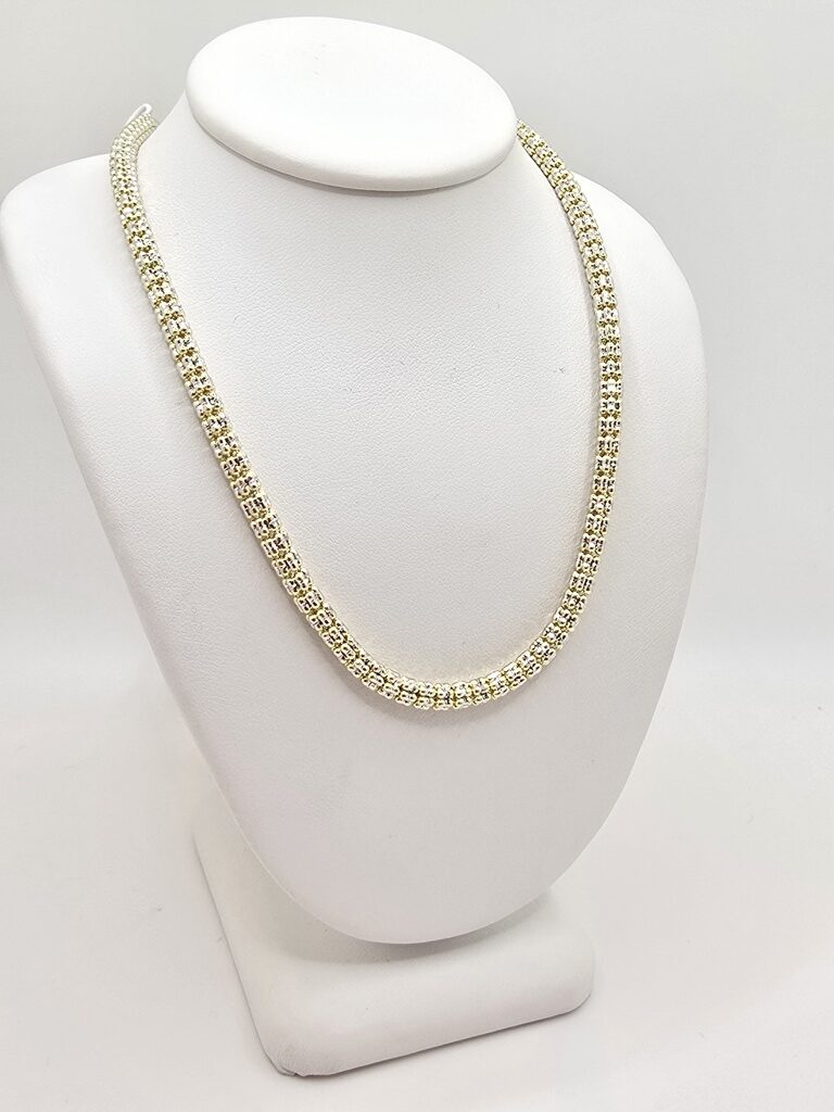 10K ICE CHAIN – 22" 4MM – JY Jewelry Wholesale