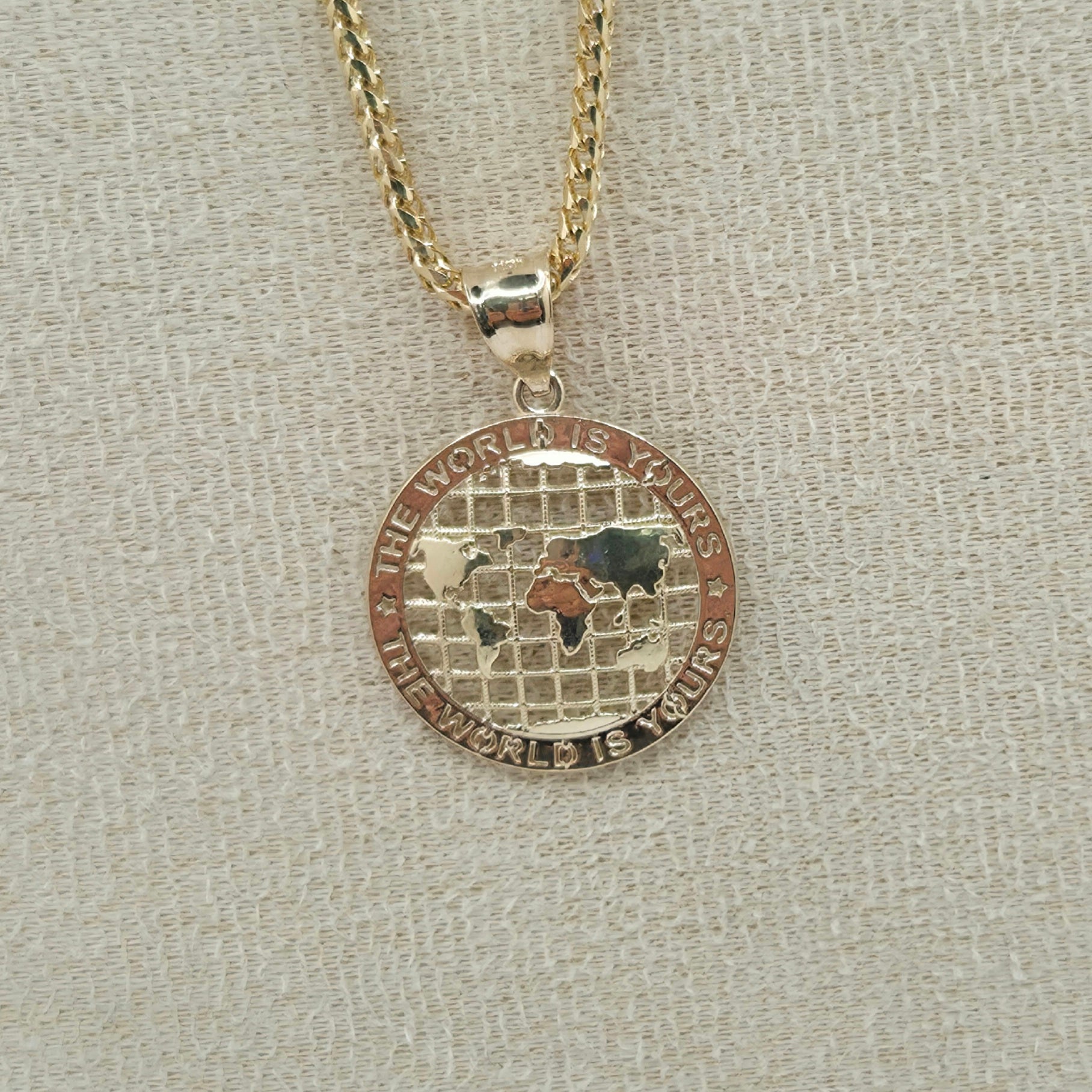 10K EXTRA SMALL THE WORLD IS YOURS GLOBE PENDANT – JY Jewelry Wholesale