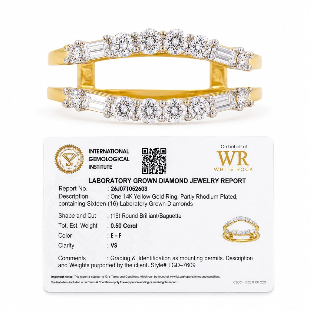 14K LAB GROWN DIAMOND ENGAGEMENT RING+DIAMOND – 7 – JY Jewelry Wholesale