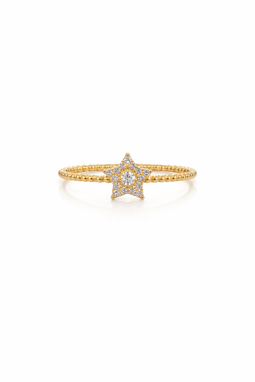 10K DELICATE SMALL STAR RING – 8 – JY Jewelry Wholesale