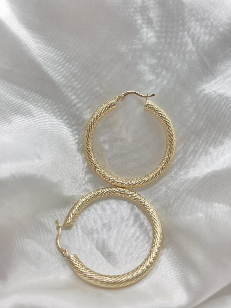 10K NEVADAS HOOPS EARRINGS – 6 4MM – JY Jewelry Wholesale