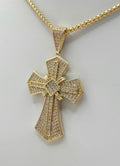14K CZ VINTAGE DESIGN CROSS PENDANT – JY Jewelry Wholesale