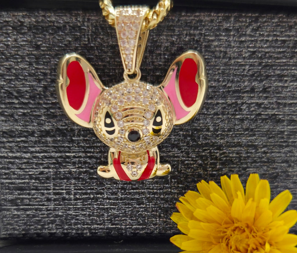 10K CZ PINK STITCH PENDANT – JY Jewelry Wholesale