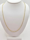 10K SOLID FRANCO CHAIN – 24" 1.3MM – JY Jewelry Wholesale