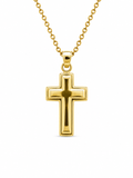 10K SMALL SQUARE DESIGN CROSS PENDANT – SMALL – JY Jewelry Wholesale
