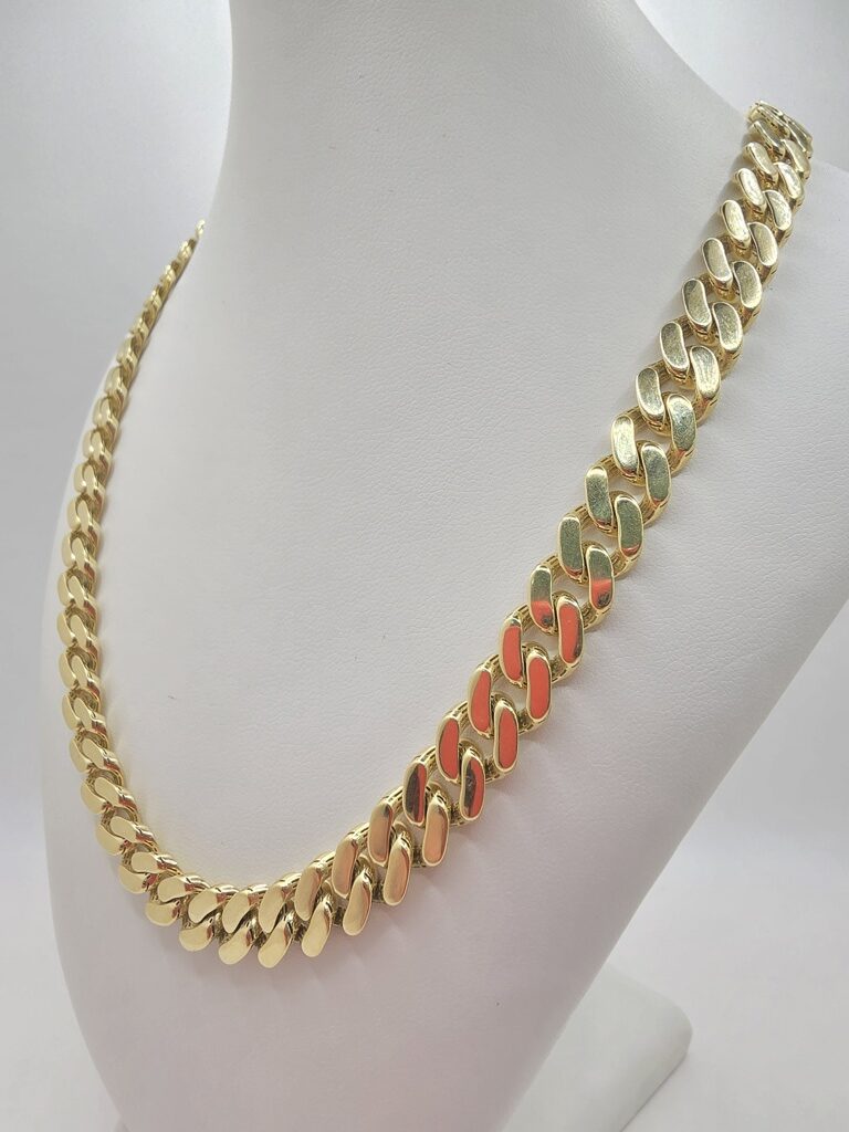10K CERTIFIED PLAIN MONACO – 13.5MM 22" – JY Jewelry Wholesale