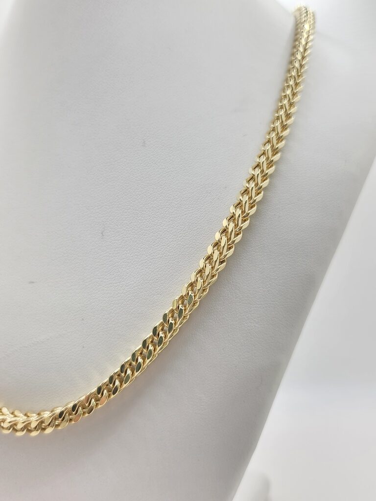 10K HOLLOW FRANCO CHAIN – 22" 4.5MM – JY Jewelry Wholesale