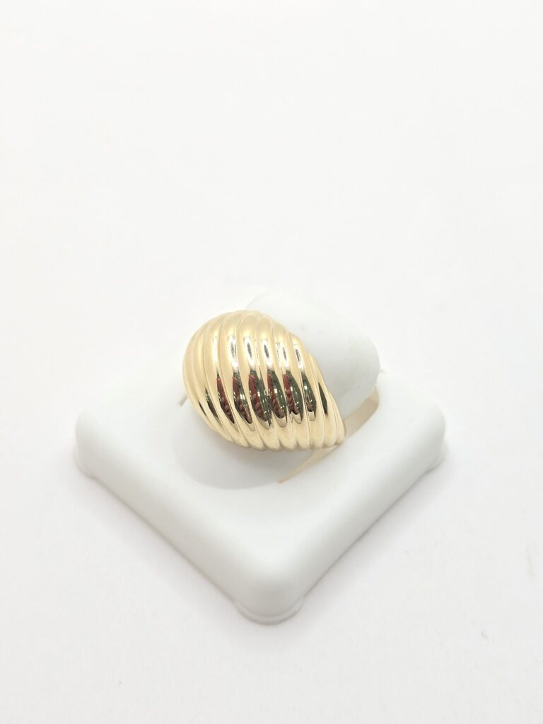 14K FANCY OVAL SHELL WOMAN'S RING – 8 – JY Jewelry Wholesale