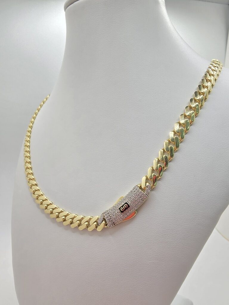 10K MONACO CERTIFIED CHAIN – 6.5MM 22" – JY Jewelry Wholesale