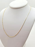 10K BOX LINK CHAIN – 16" 1MM – JY Jewelry Wholesale