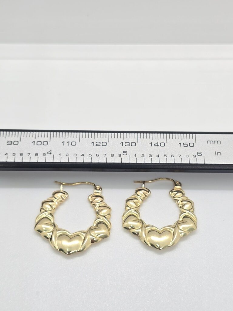 10K 7 HEARTS HOOP EARRINGS – JY Jewelry Wholesale
