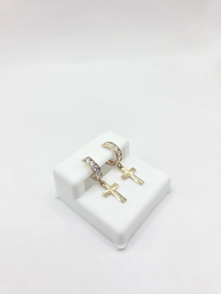 10K CZ DETAIL HOOPS – JY Jewelry Wholesale