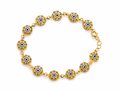 14K STAR SHAPE BLUE EYE BRACELET – 7.5-8" – JY Jewelry Wholesale