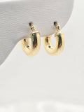 10K PLAIN HOOPS EARRINGS – 4MM – JY Jewelry Wholesale
