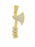10K CZ AXE PENDANT – JY Jewelry Wholesale