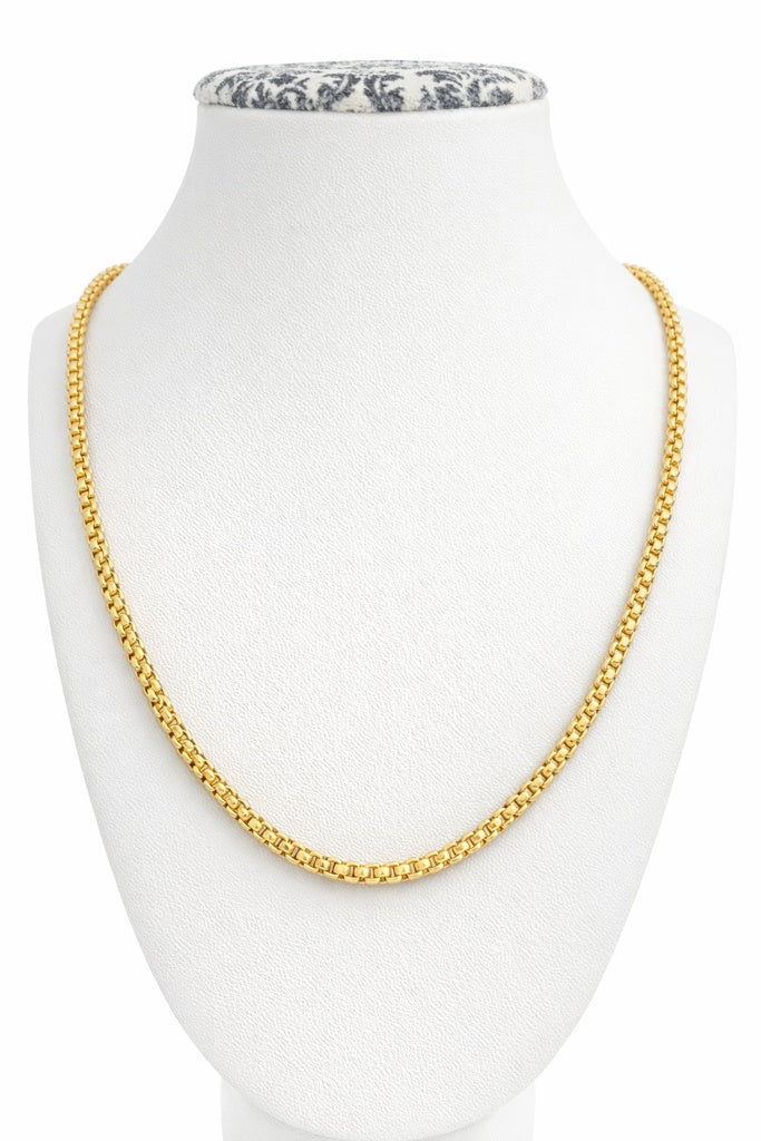 10K ROLO CHAIN – 22" 3.5MM – JY Jewelry Wholesale