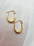 14K OVAL SHRIMP HOOPS EARRINGS – JY Jewelry Wholesale