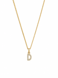 14K LETTERS ''D'' CHAIN+PENDANT – 1MM 18" – JY Jewelry Wholesale