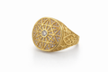 14K ROUND STONE DETAIL ROSETTA MAN'S RING – 11 – JY Jewelry Wholesale