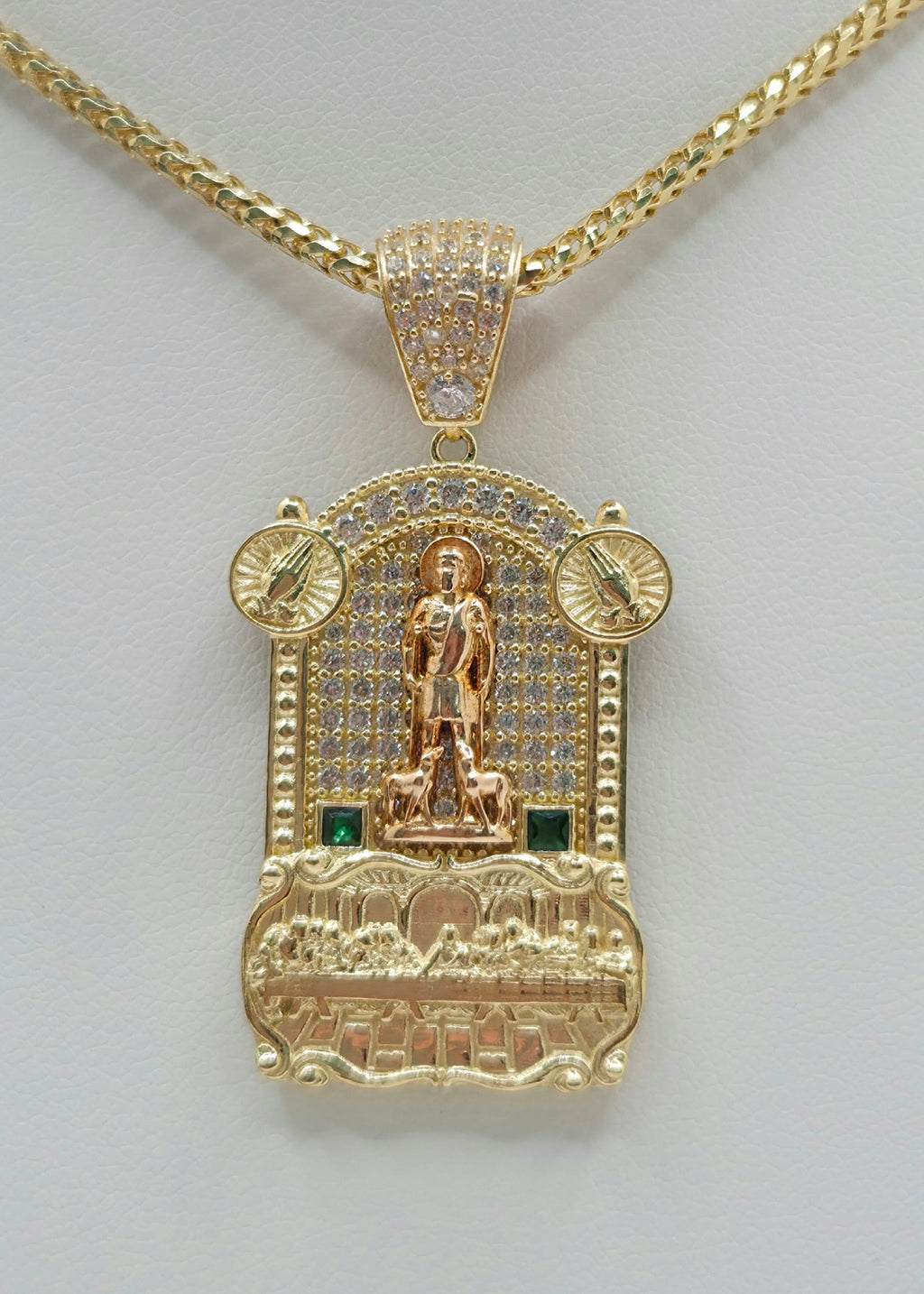 14K LAST SUPPER & SAN LAZARO PENDANT – JY Jewelry Wholesale