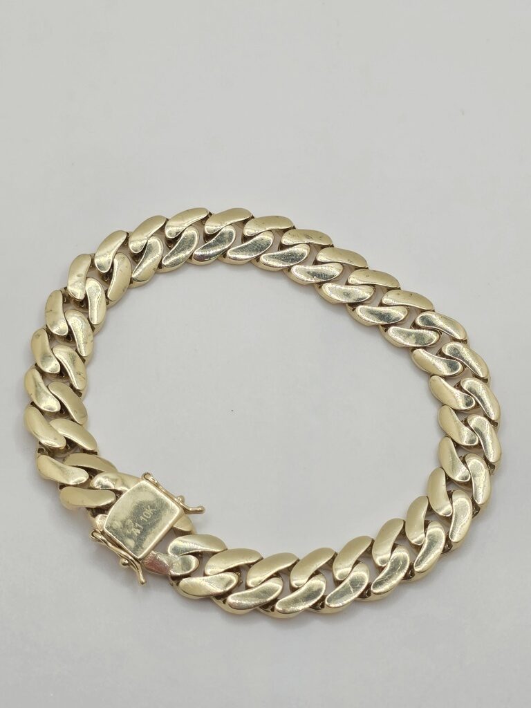 10K HOLLOW MIAMI CUBAN BRACELET – 7.5" 10MM – JY Jewelry Wholesale