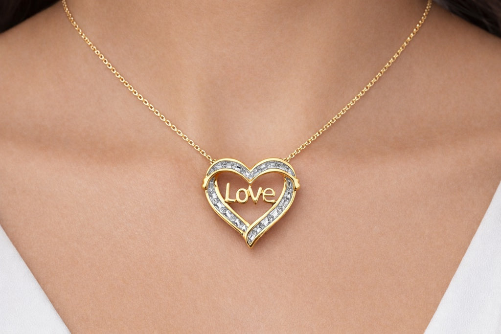 10K LOVE INSIDE HEART PENDANT – JY Jewelry Wholesale