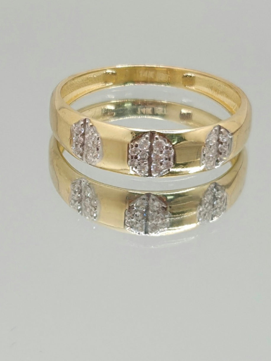14K CZ DELICATE MEN'S RING – 10 – JY Jewelry Wholesale