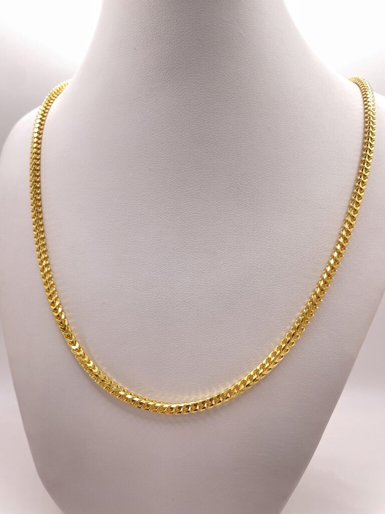 10K SOLID FRANCO CHAIN – 4MM 24" – JY Jewelry Wholesale