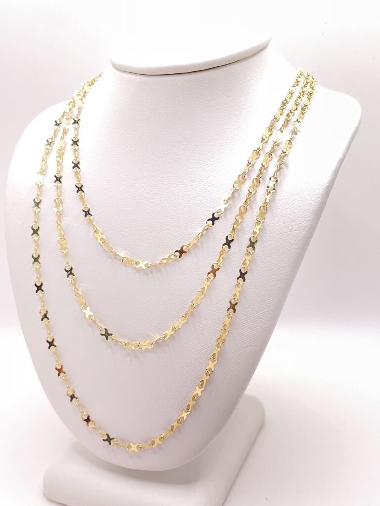 10K FIGURE EIGHT LINK CHAIN – 18" 2.5MM – JY Jewelry Wholesale