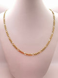 10K FIGARO CHAIN 24" 4MM – JY Jewelry Wholesale