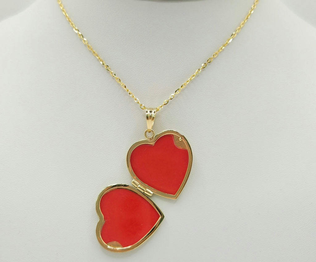 10K DIAMOND CUT HEART MEMORIAL PENDANT – 25mm X 25mm – JY Jewelry Wholesale