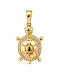 14K TWO TONE TORTOISE PENDANT – JY Jewelry Wholesale