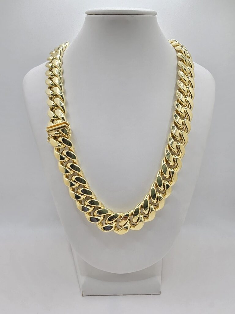 10K SEMISOLID MIAMI CUBAN CHAIN 15MM 26" – JY Jewelry Wholesale