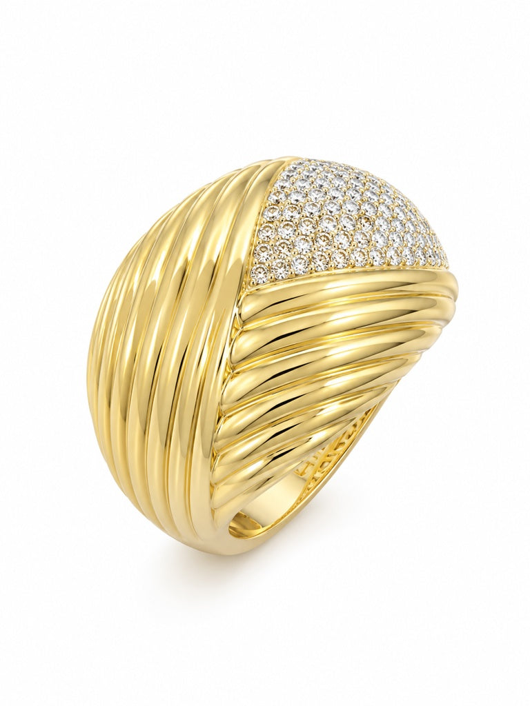 10K PUFFY RING – 6.5 – JY Jewelry Wholesale